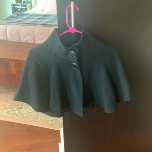 INC Black Cropped Cape